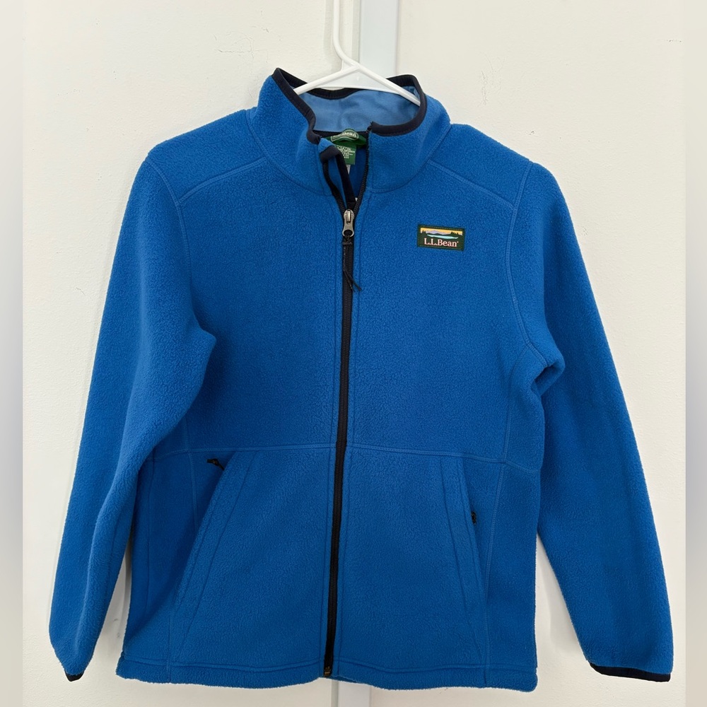 L.L. Bean Boys Fleece Jacket (Size Large)